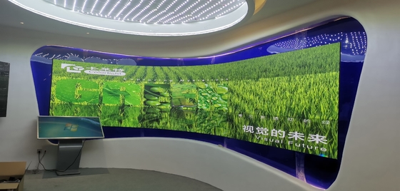 Écran d'affichage LED flexibles et courbes pour les centres commerciaux, les bars, etc.